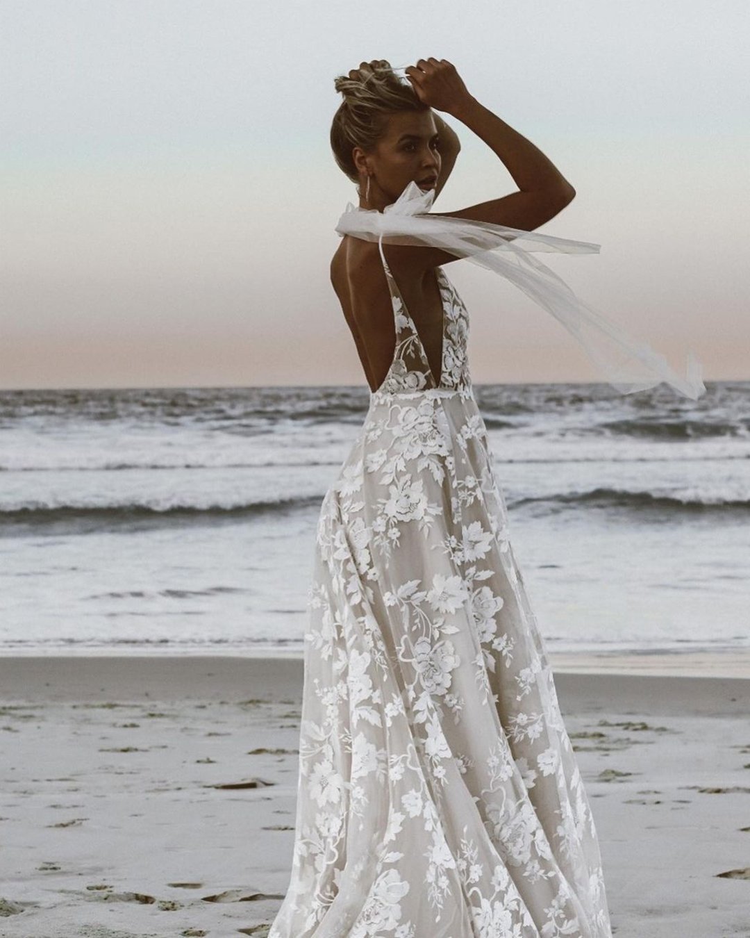 beach wedding dresses a line with spaghetti straps madewithlove