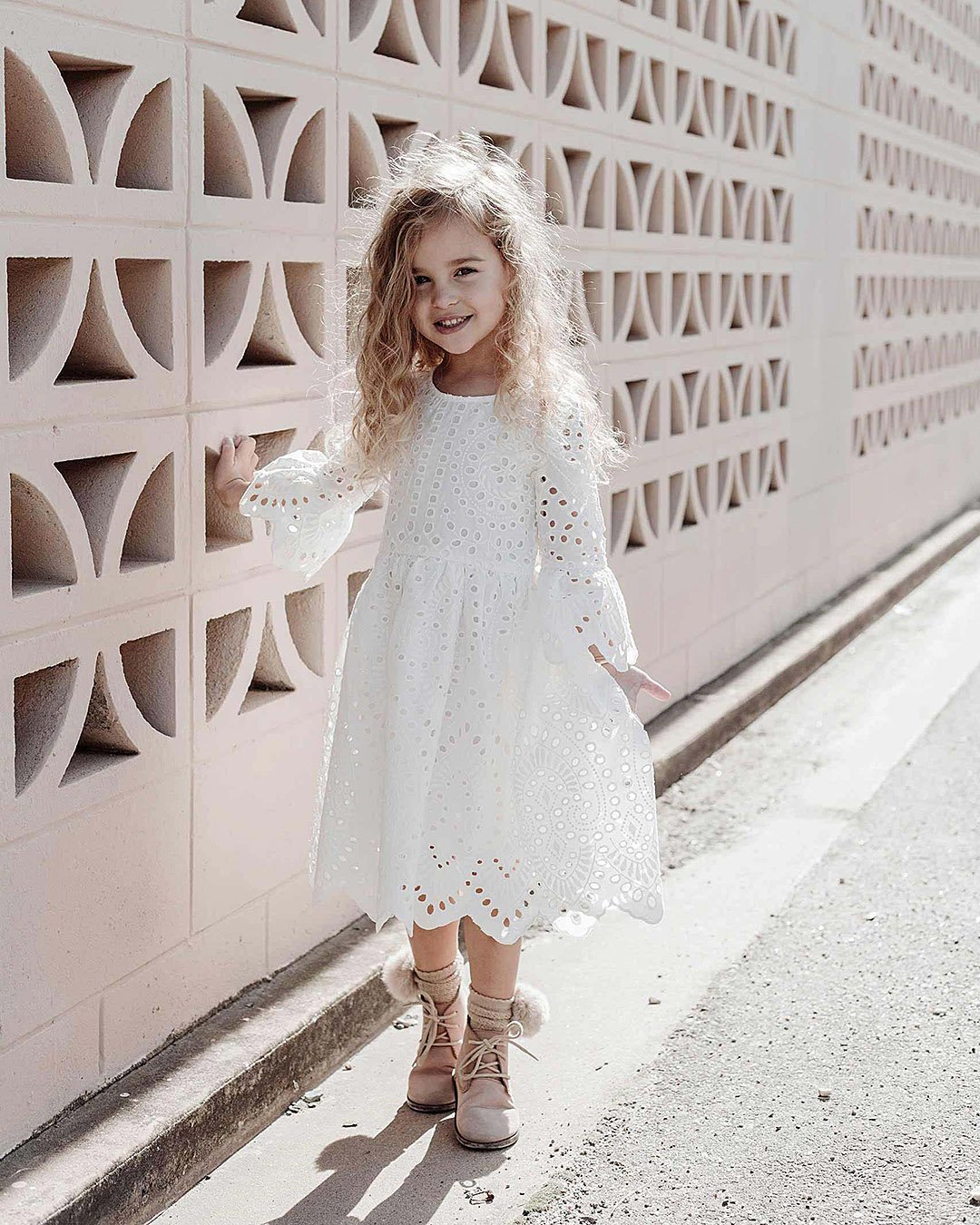 girls white dress casual