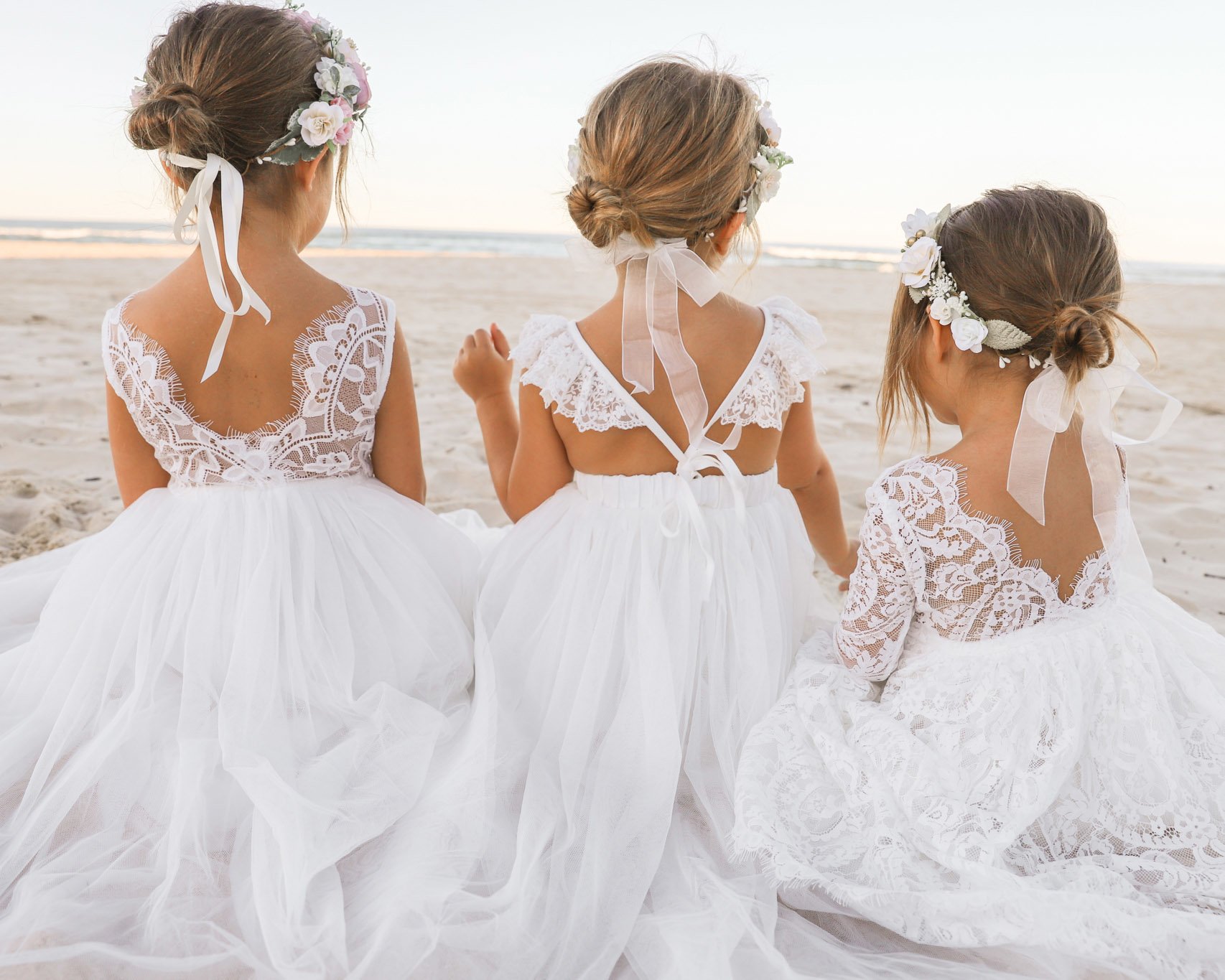 traditional wedding dress for flower girl