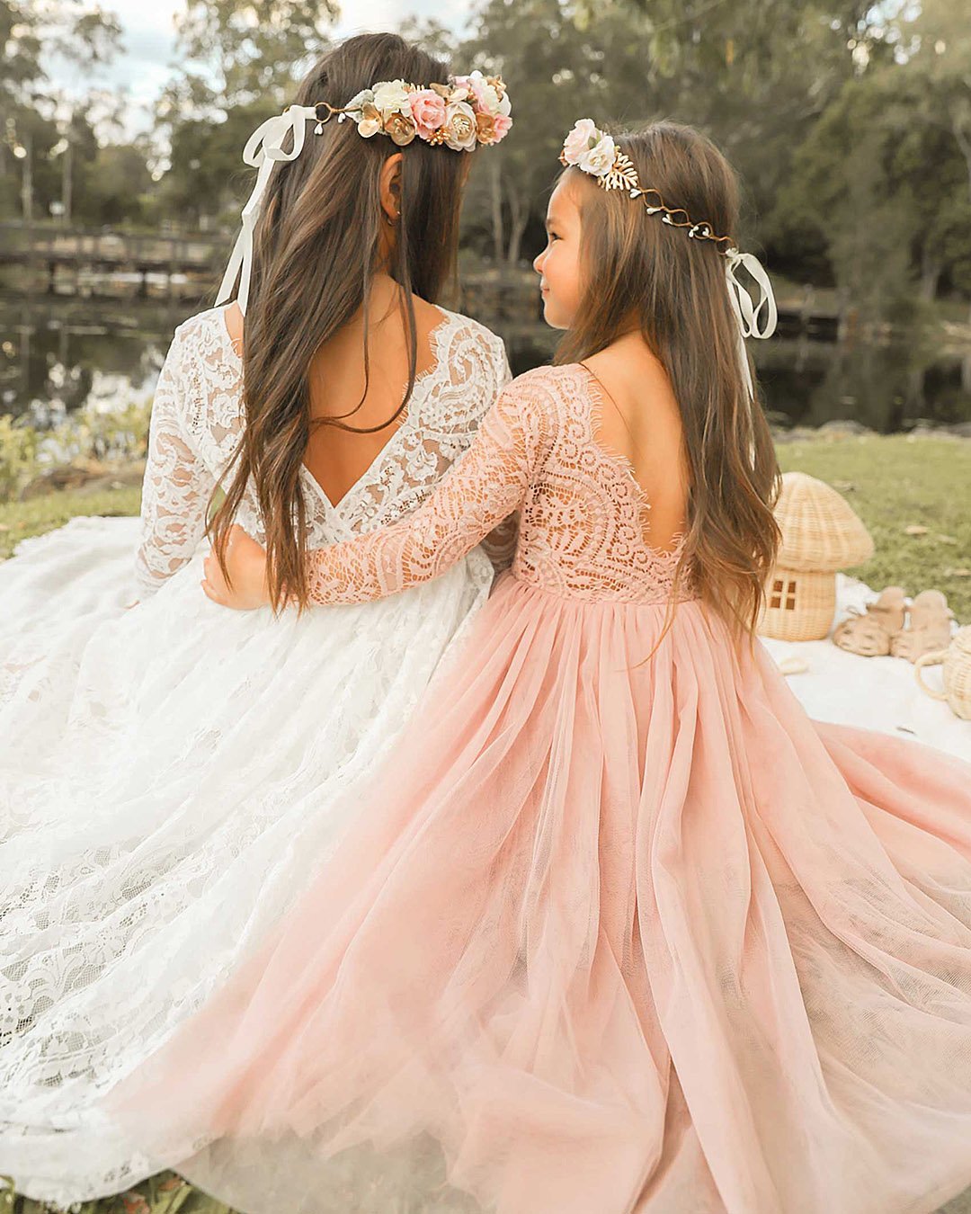 traditional wedding dress for flower girl