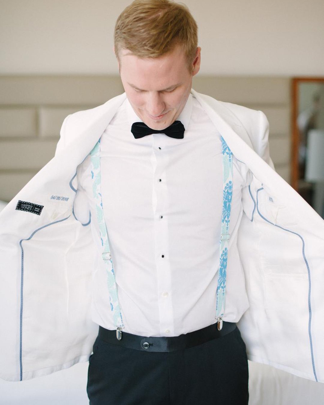 groomsmen attire with suspenders turguoise white jacket katielopezphotograph .