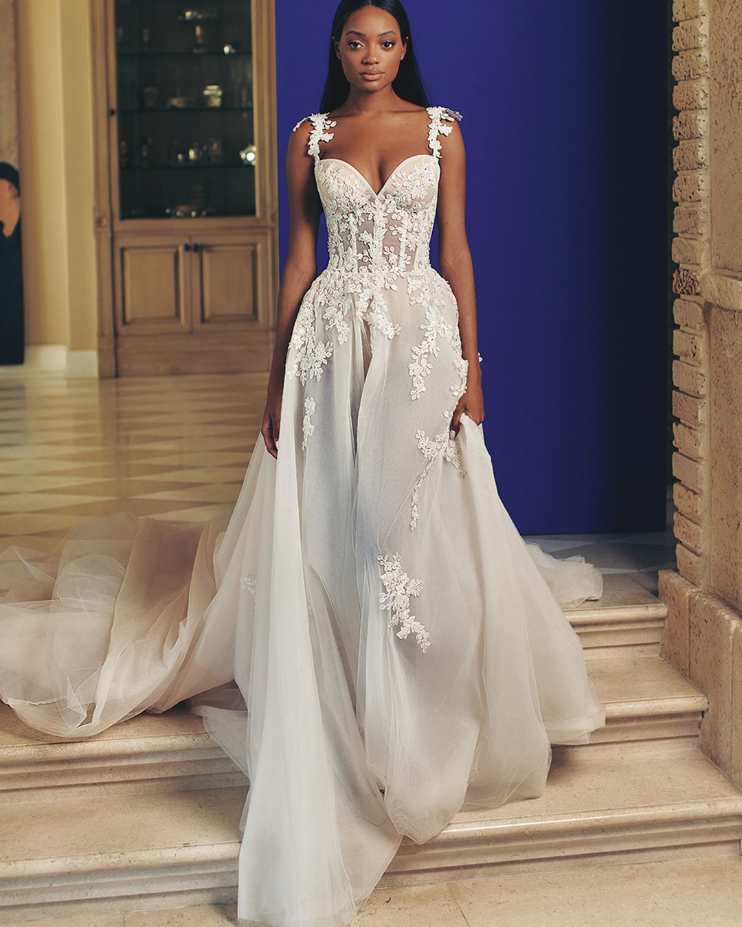 skin tight lace wedding dress