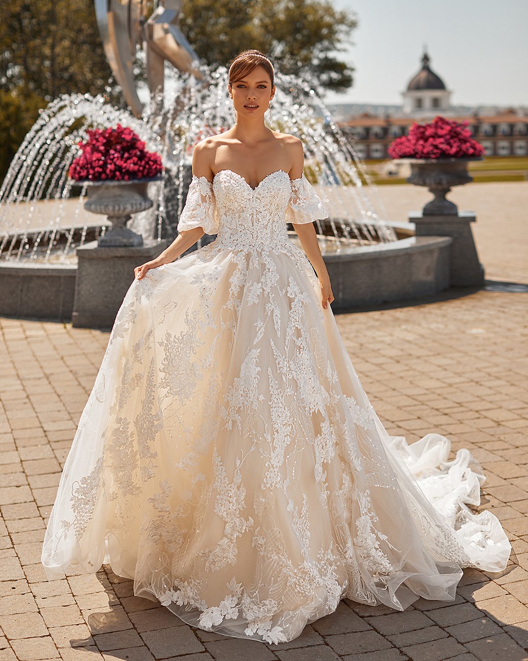 a beautiful wedding dress