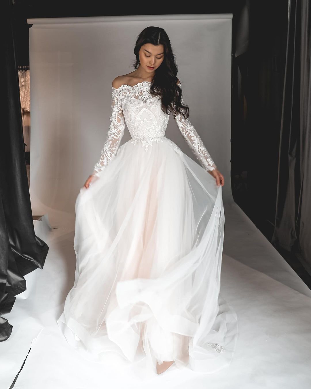off the shoulder dresses for weddings