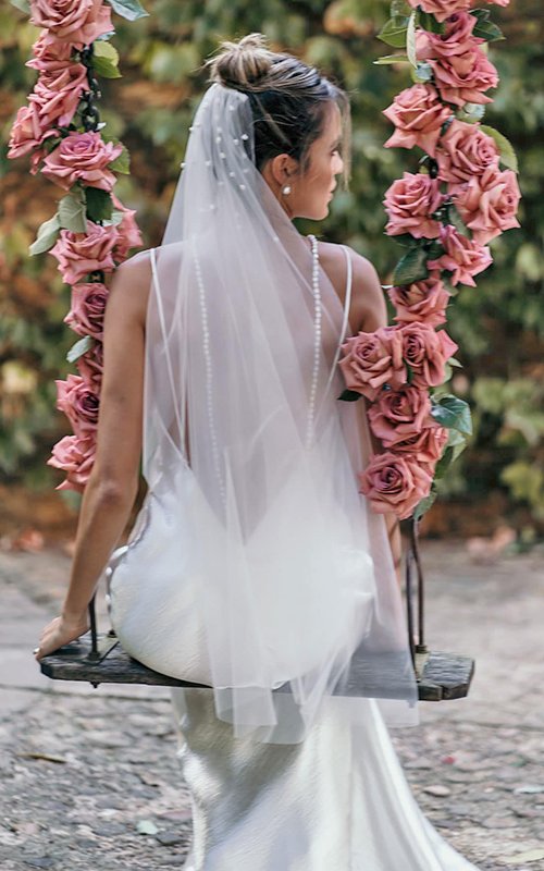 Made You Blush: Suit Colors to Pair with Blush Wedding Gowns