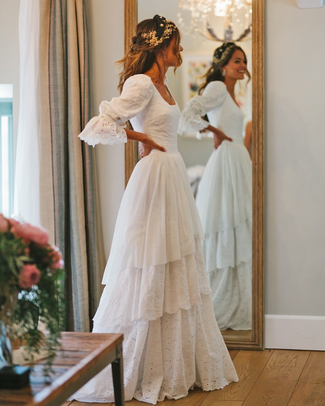 simple boho wedding dress