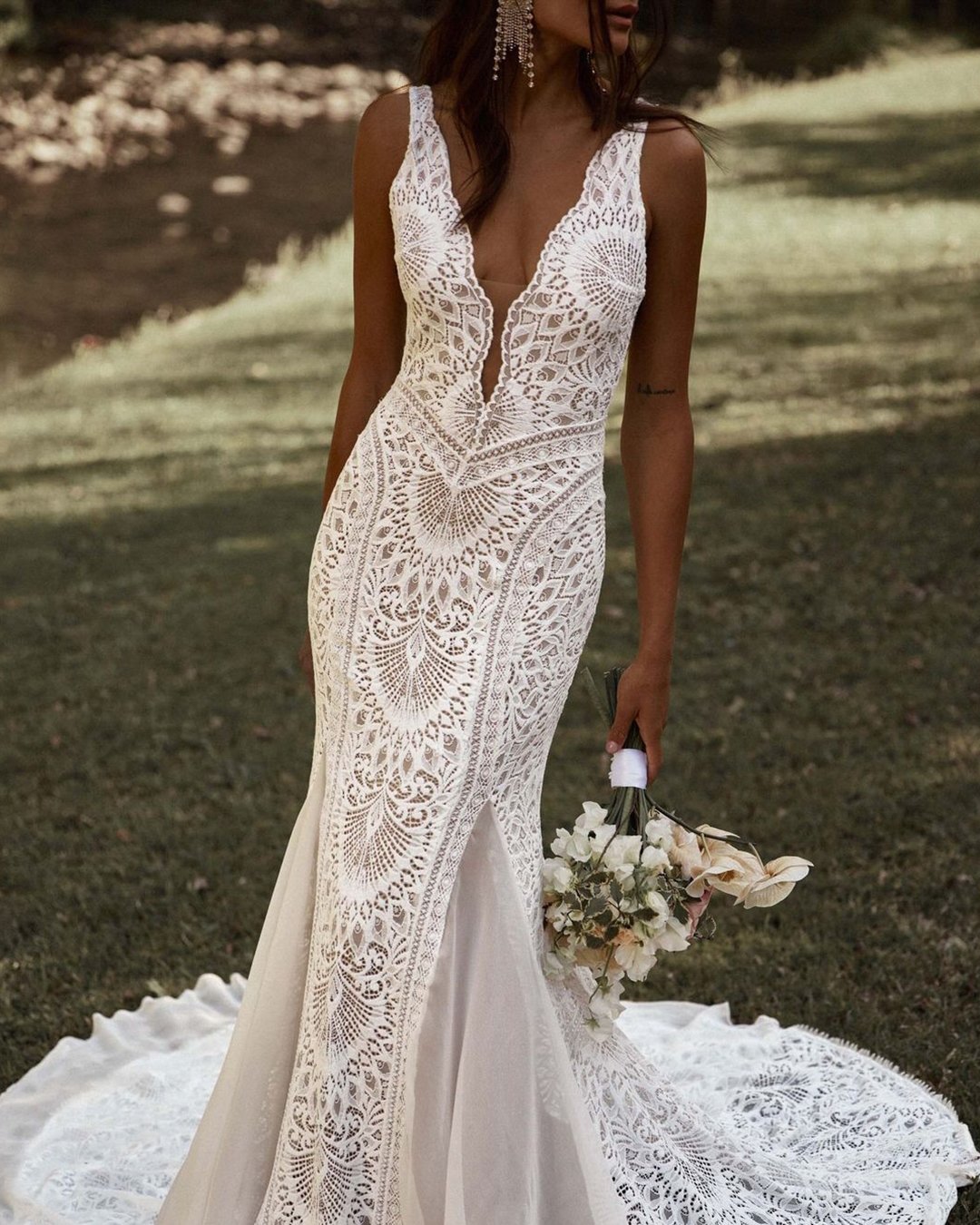 hottest wedding dresses lace sheath sexy rustic beach grace_loves_lace