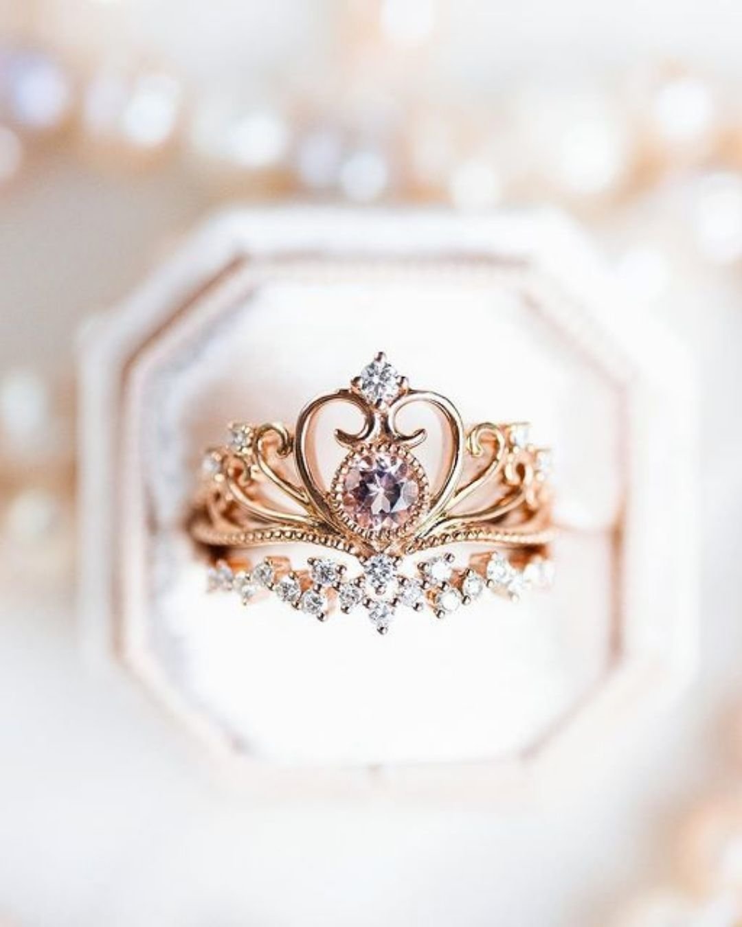 rose gold wedding rings modern rings