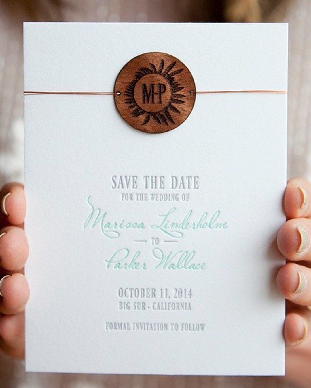 save the date wording formal rustic accent