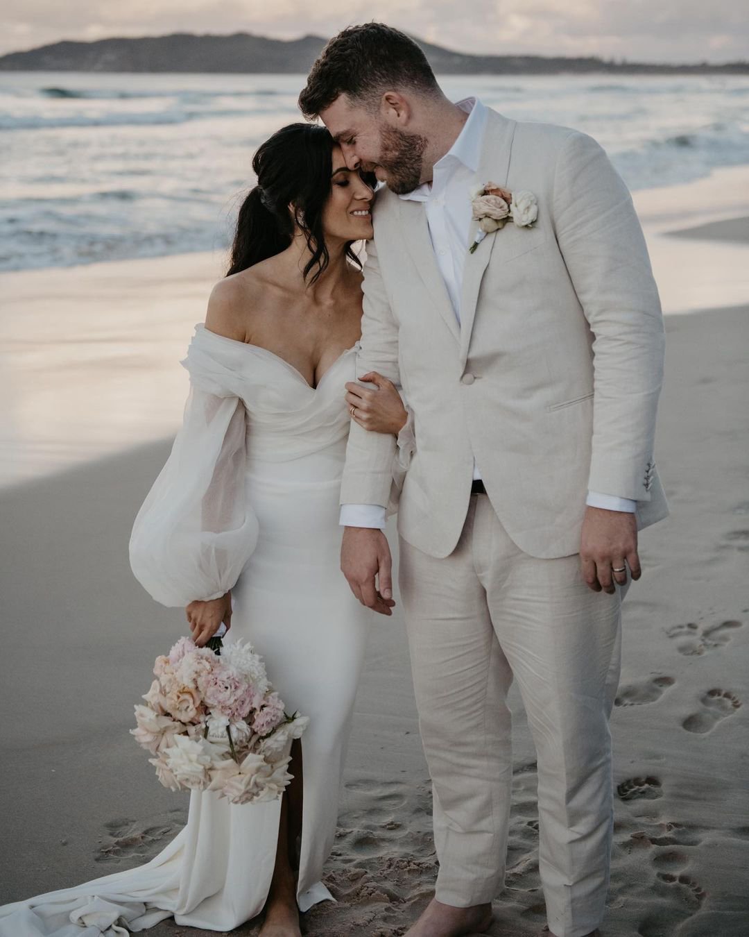 sweetheart neckline wedding dress simple with sleeves beach one day