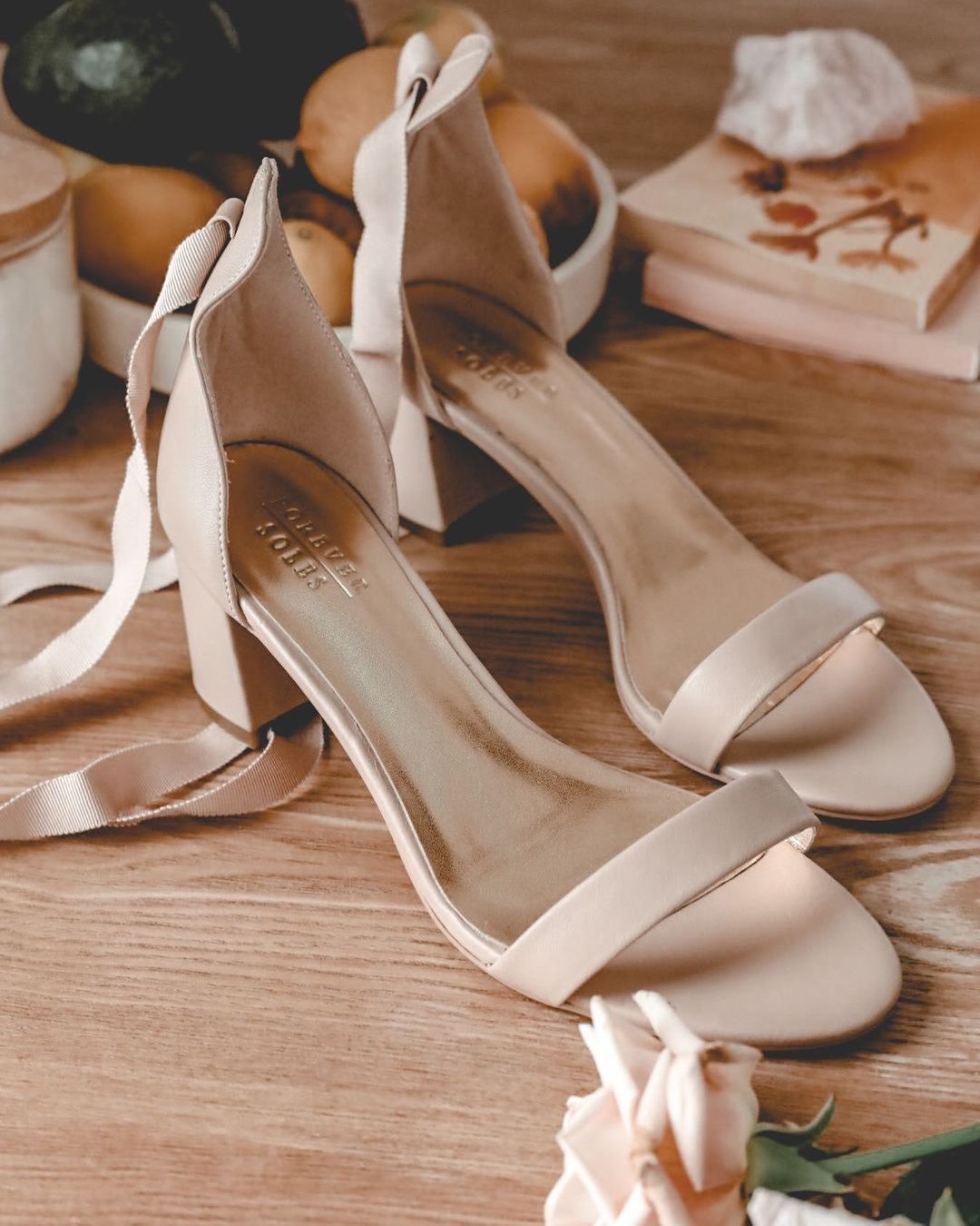 wedding sandals nude with low heels simple foreversoles