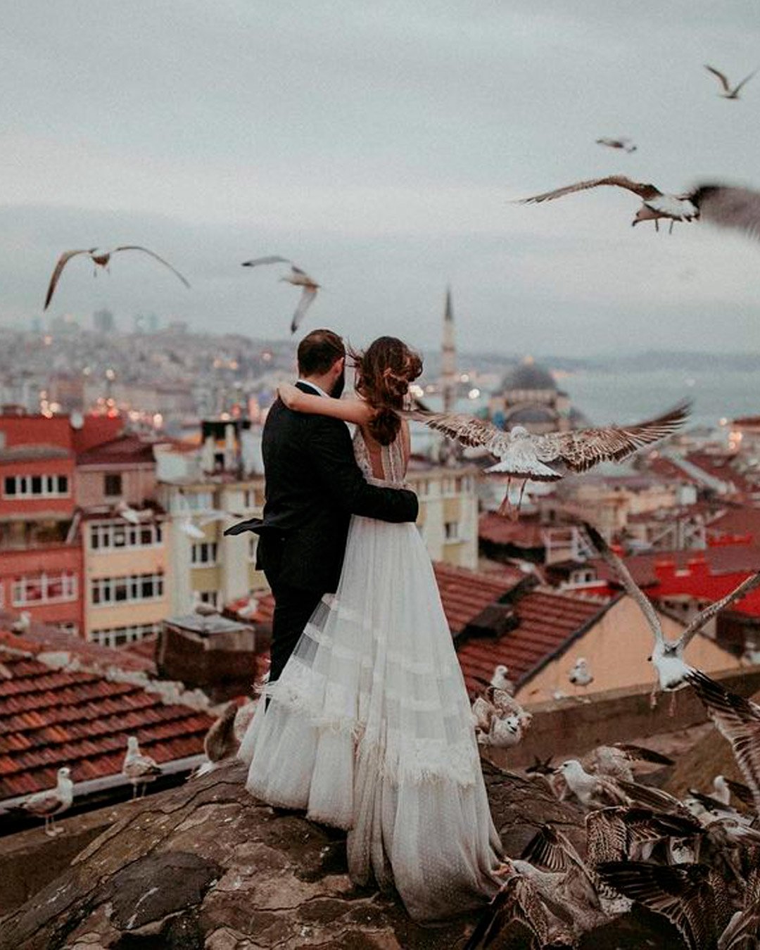 destination wedding bride groom turkey
