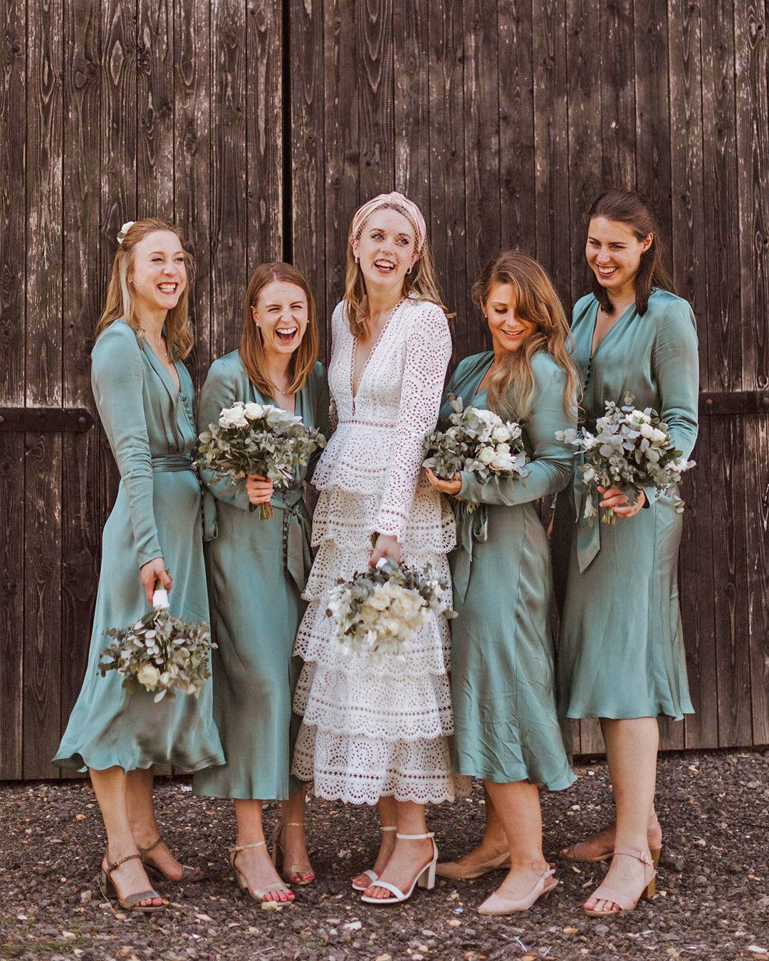 green bridesmaid dresses tea length with long sleeves thecurries co