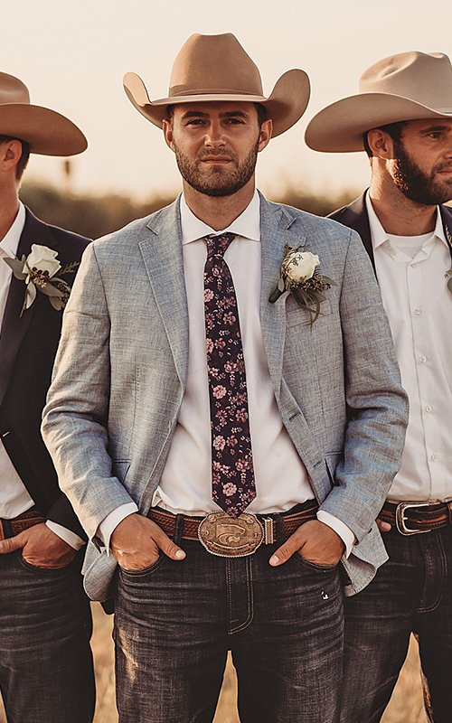 outdoor wedding casual groom attire