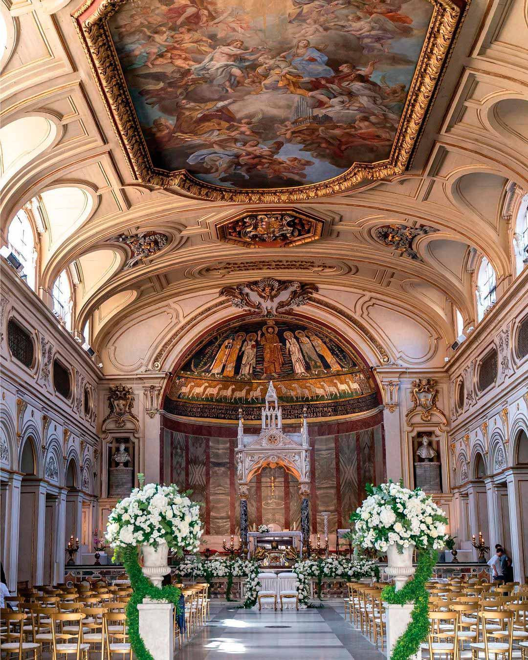 church wedding decorations hall floral