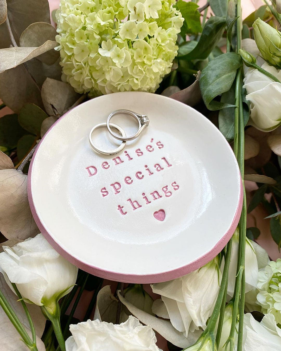 engagement gifts personlized ring dish