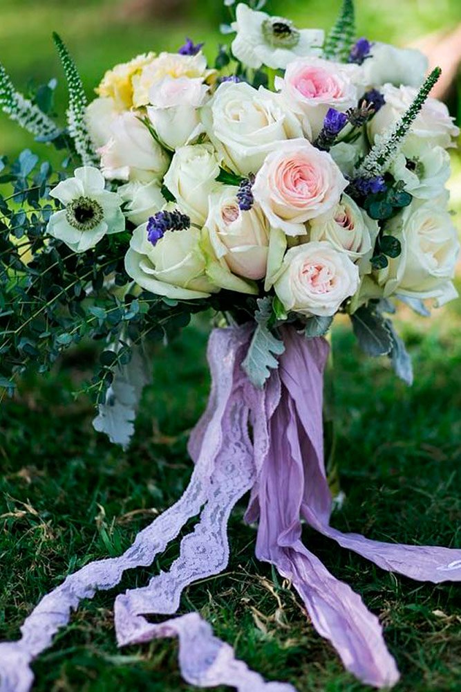 lace wedding decor bouquet