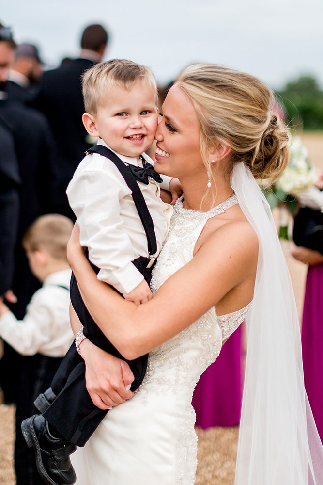 ring bearer cute with bride ashleyfisherphotograph
