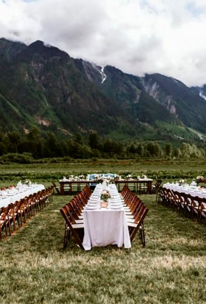 rustic wedding venues mountain reception decor