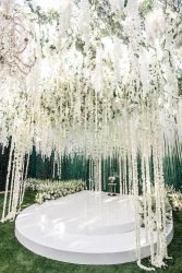 sage green wedding luxury bridal ceremony décor tictockflorals