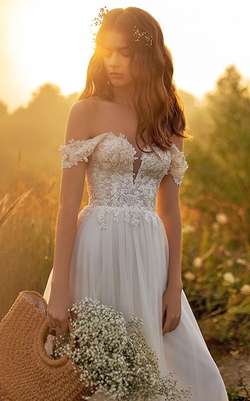 strapless wedding