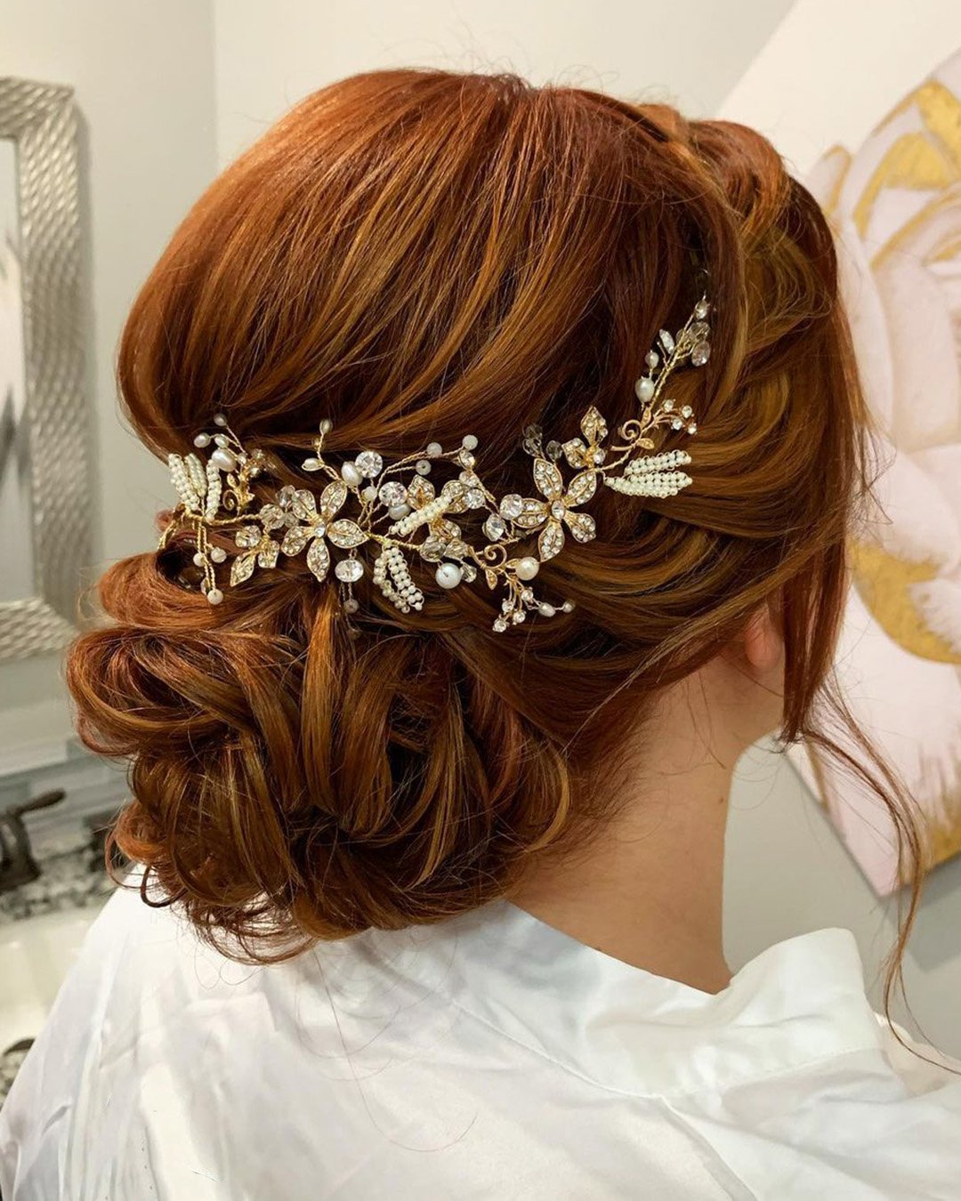 wedding hairstyles for long hair chignon with halo updosbykarina