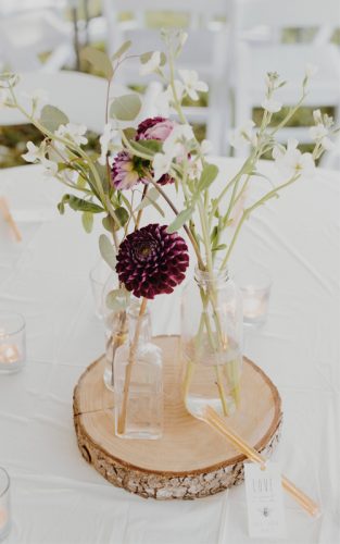 wedding rustic centerpieces vases