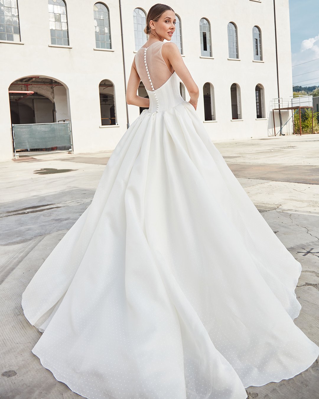 ball gown wedding dresses simple with buttons peter langner