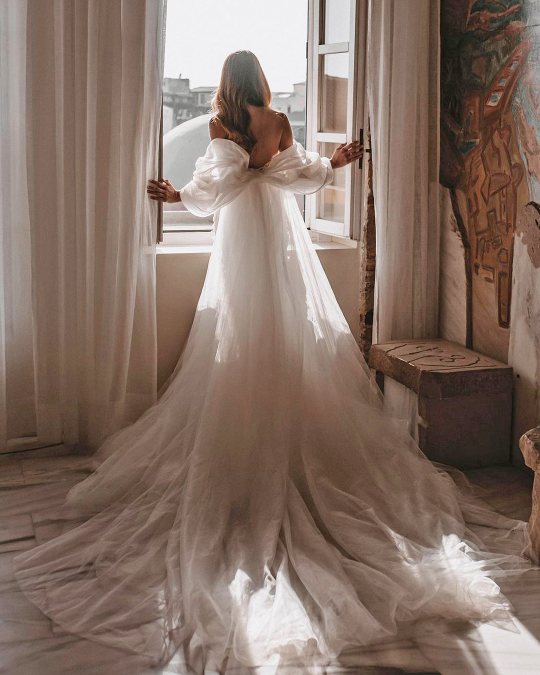 fashion forward wedding dresses simple with bow train millanova