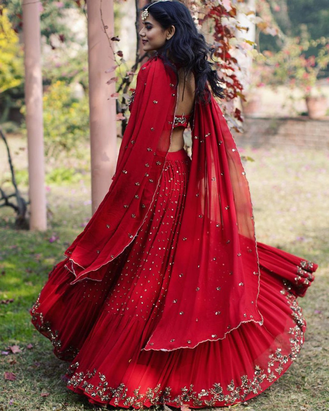 indian wedding dresses red traditional lehenga asthanarang