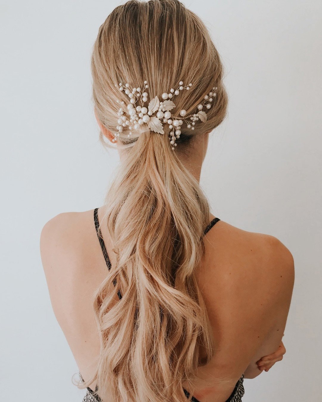 pony tail hairstyles ideas for wedding long hair simple untamedpetals