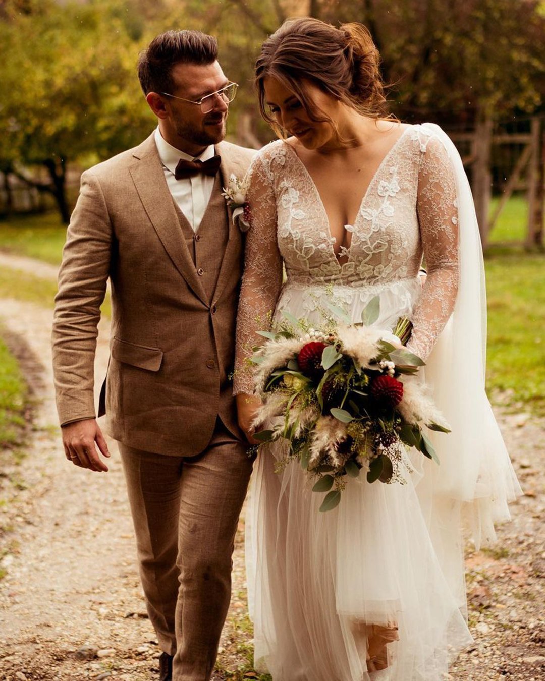 rustic wedding party attire