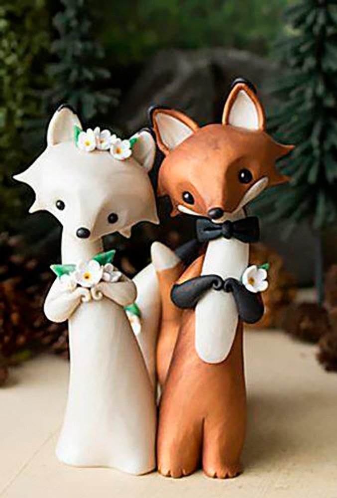 unique wedding cake toppers new cute fox