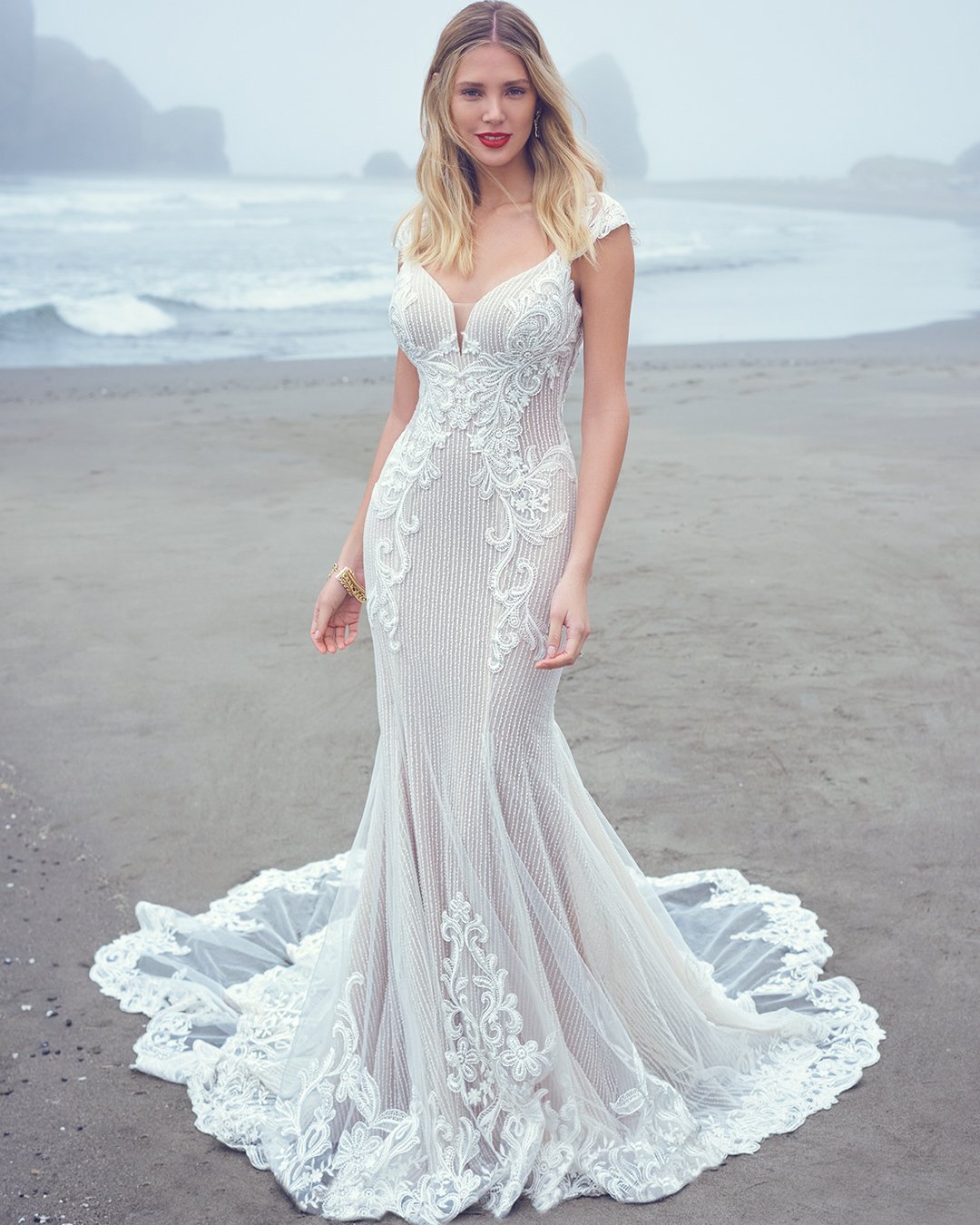 vintage inspired wedding dresses mermaid lace beach sexy maggiesottero