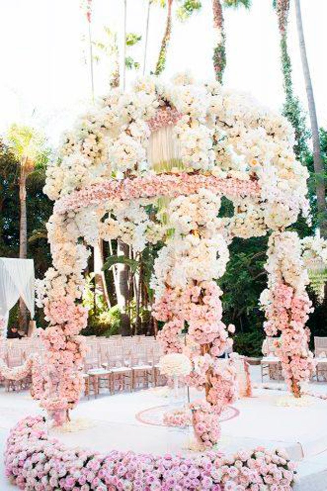 wedding arch decoration ideas chic floral arch