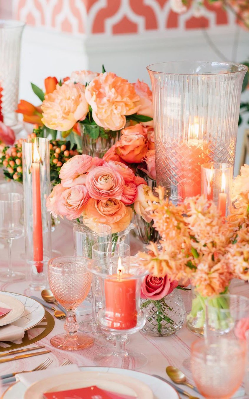 coral decoration table decor featured