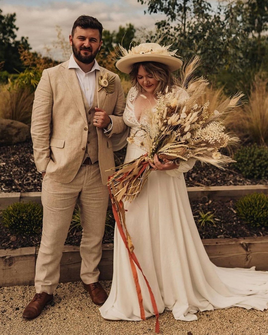 groom attire with jacket bouttonieres beige ruedeseine
