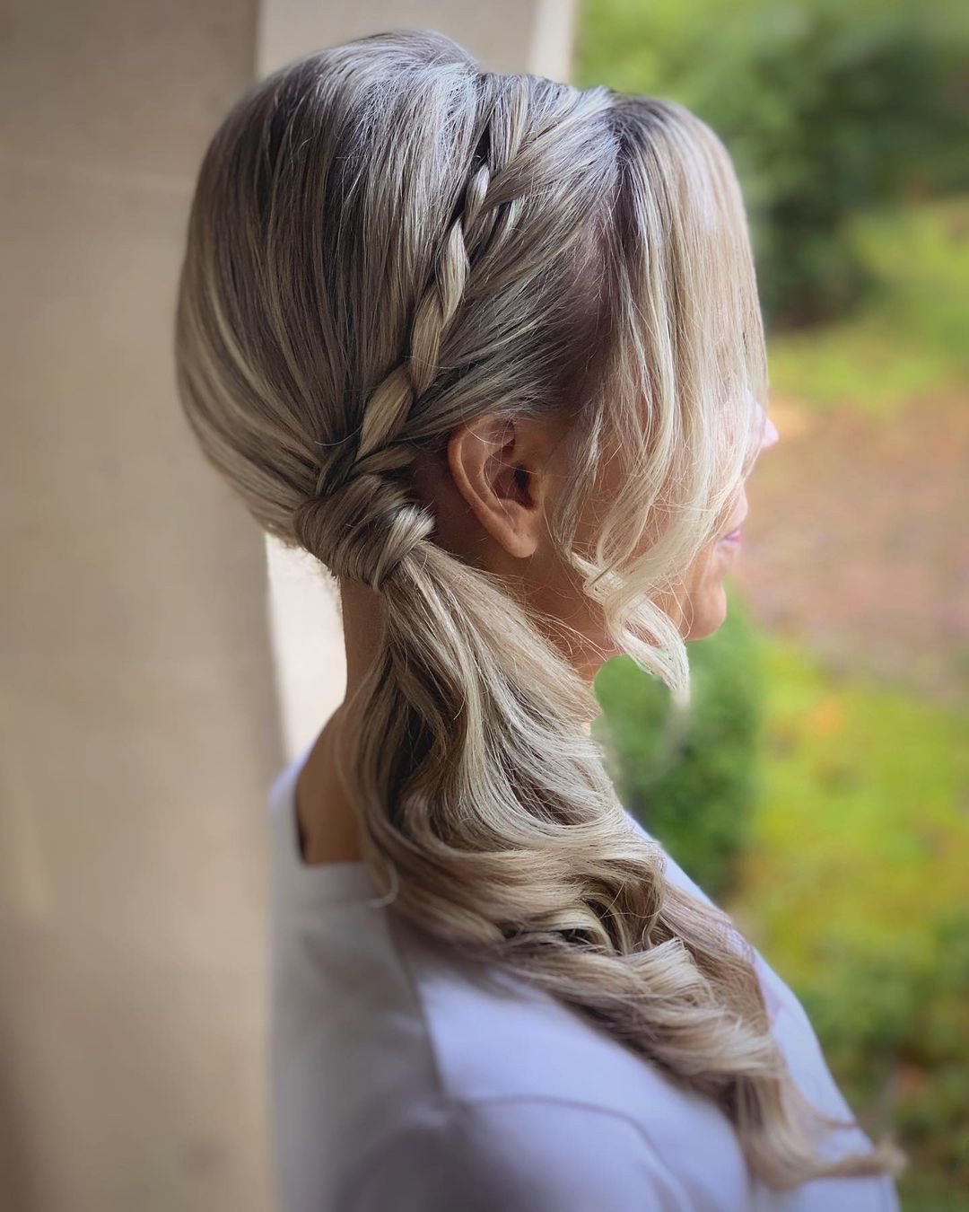 pony tail hairstyles for wedding side ponytail with swept bridal_hairstylist