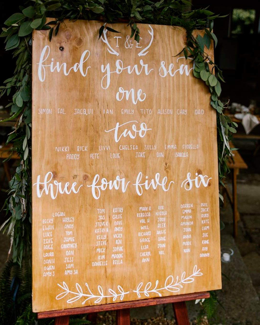 Rustic Wood Effect Photobooth This Way Left Personalised Wedding Sign 