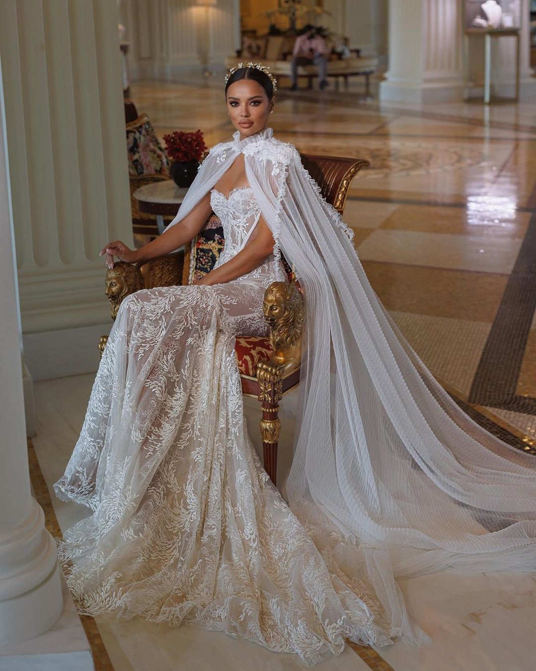 strapless wedding dresses lace with cape sheath dimitriusdalia