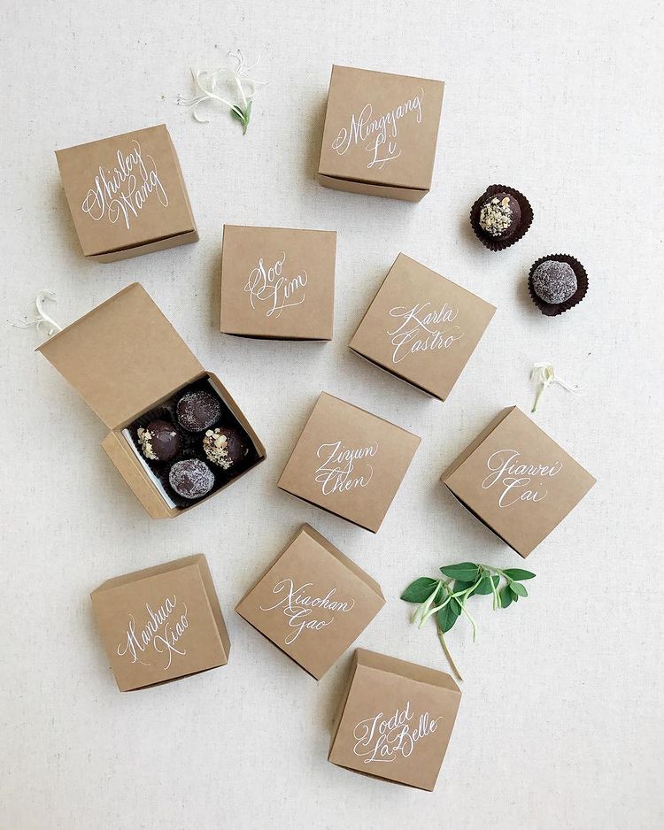 wedding favor ideas for guests candies box