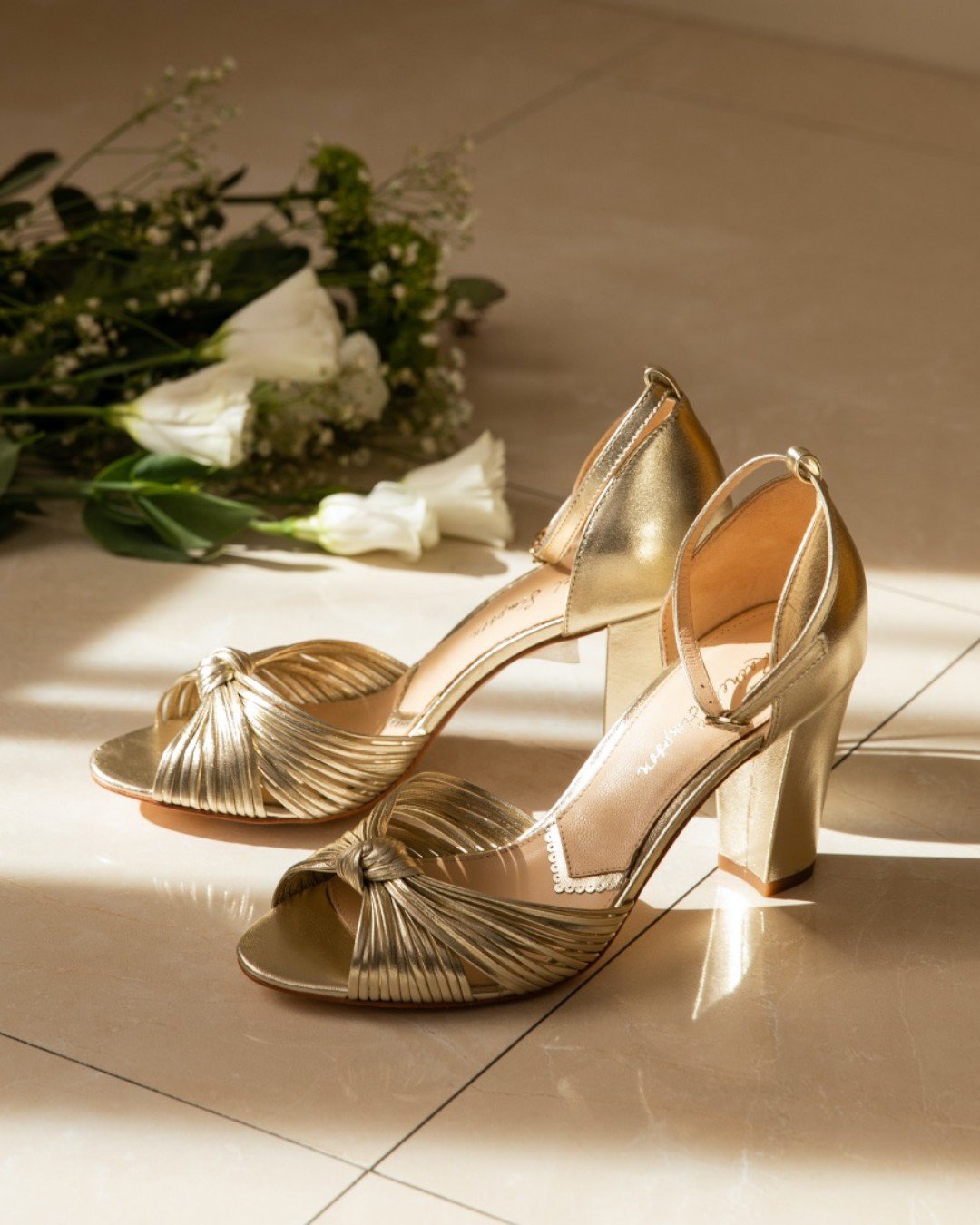 wedding shoes gold with low heels rachelsimpsonshoes