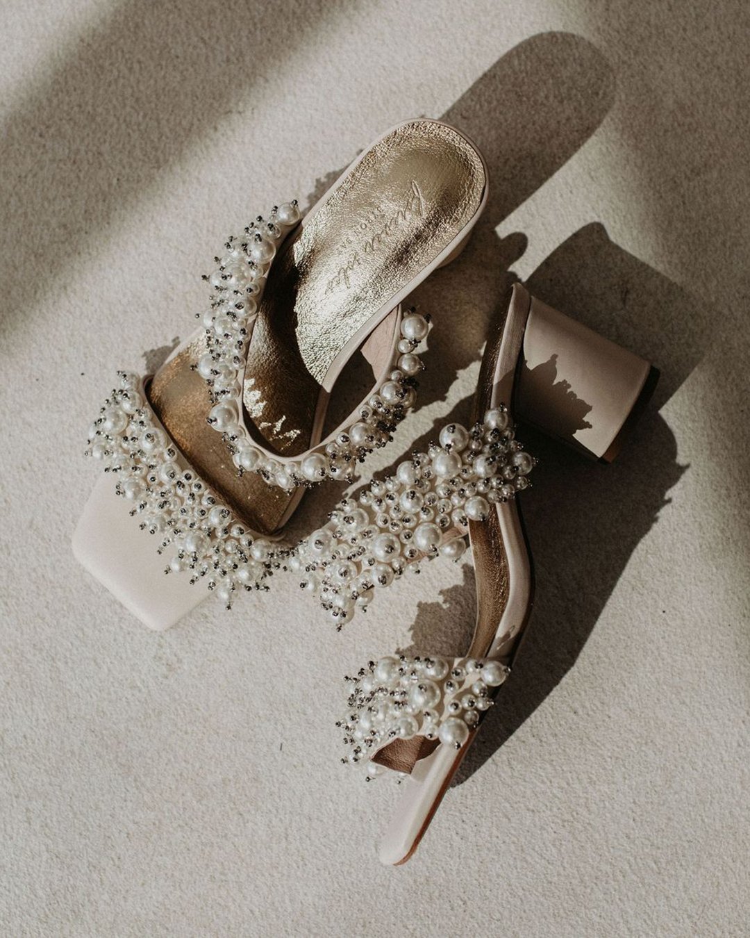 wedding shoes with low heels sequins sparkle foreversoles