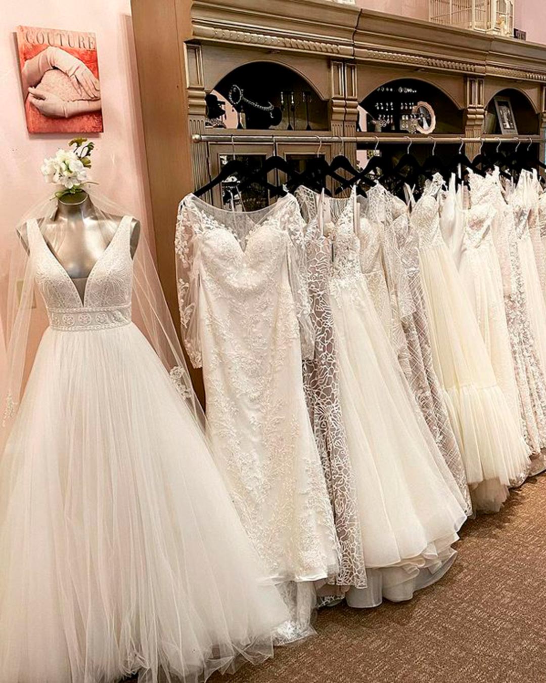 best bridal salons chicago bride dress ruffled dreses