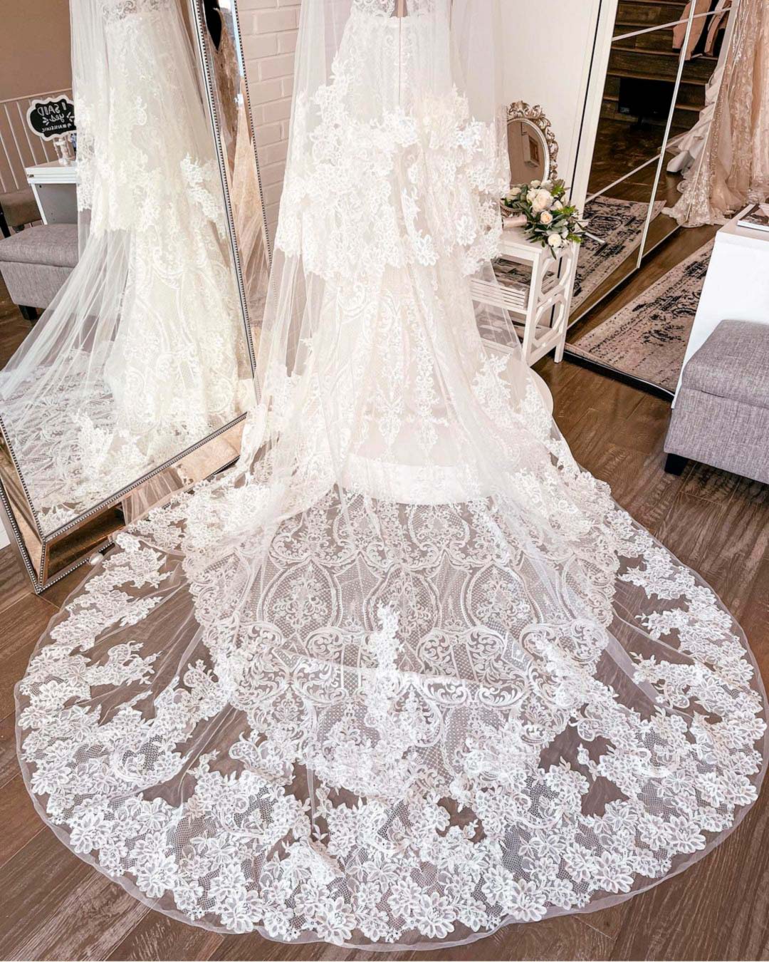 best bridal salons chicago bride veil