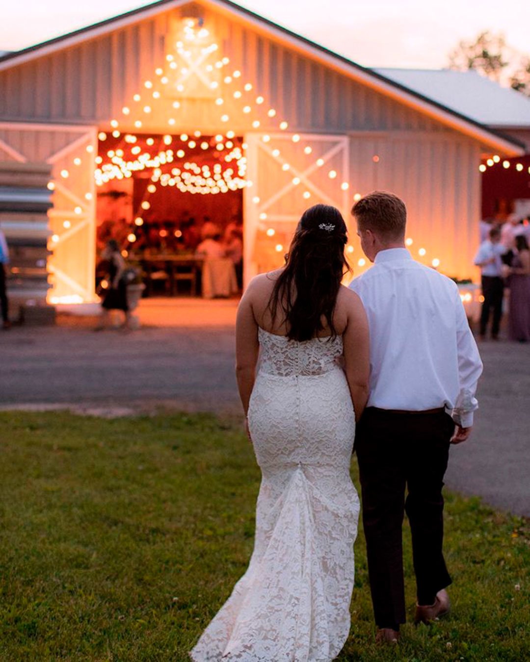rustic wedding venues in new york barn outdoor bride groom