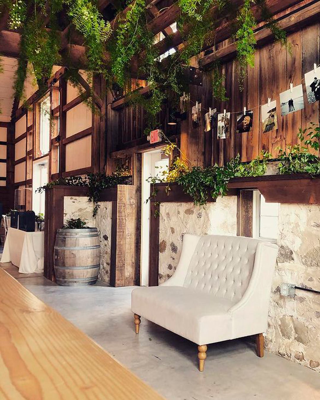rustic wedding venues in wi aisle hall indoor