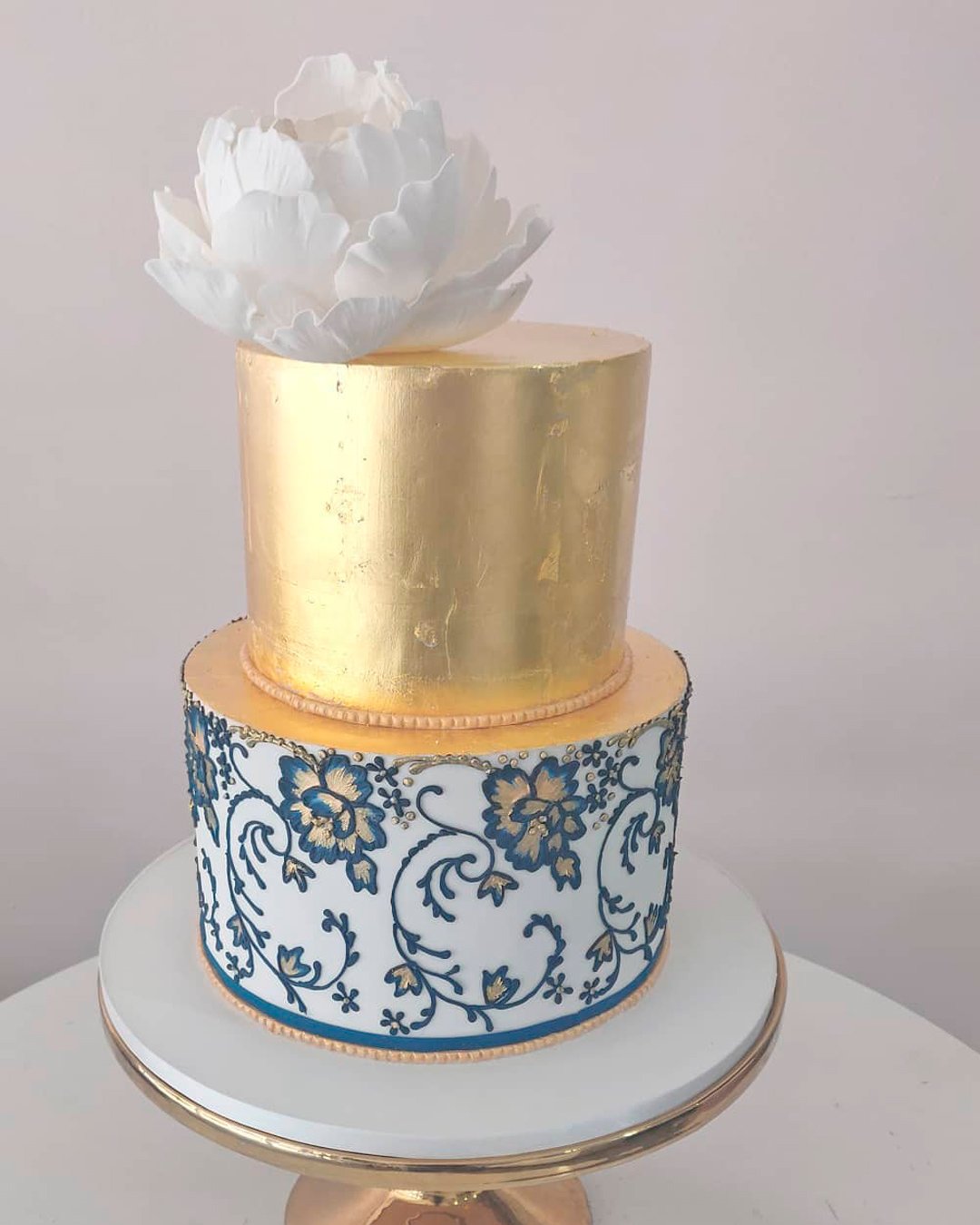 wedding cake ideas blue lace
