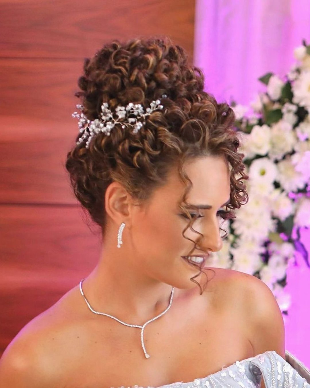 wedding hairstyles for curly hair high bun for short hair jeanclaudeelmoughayar