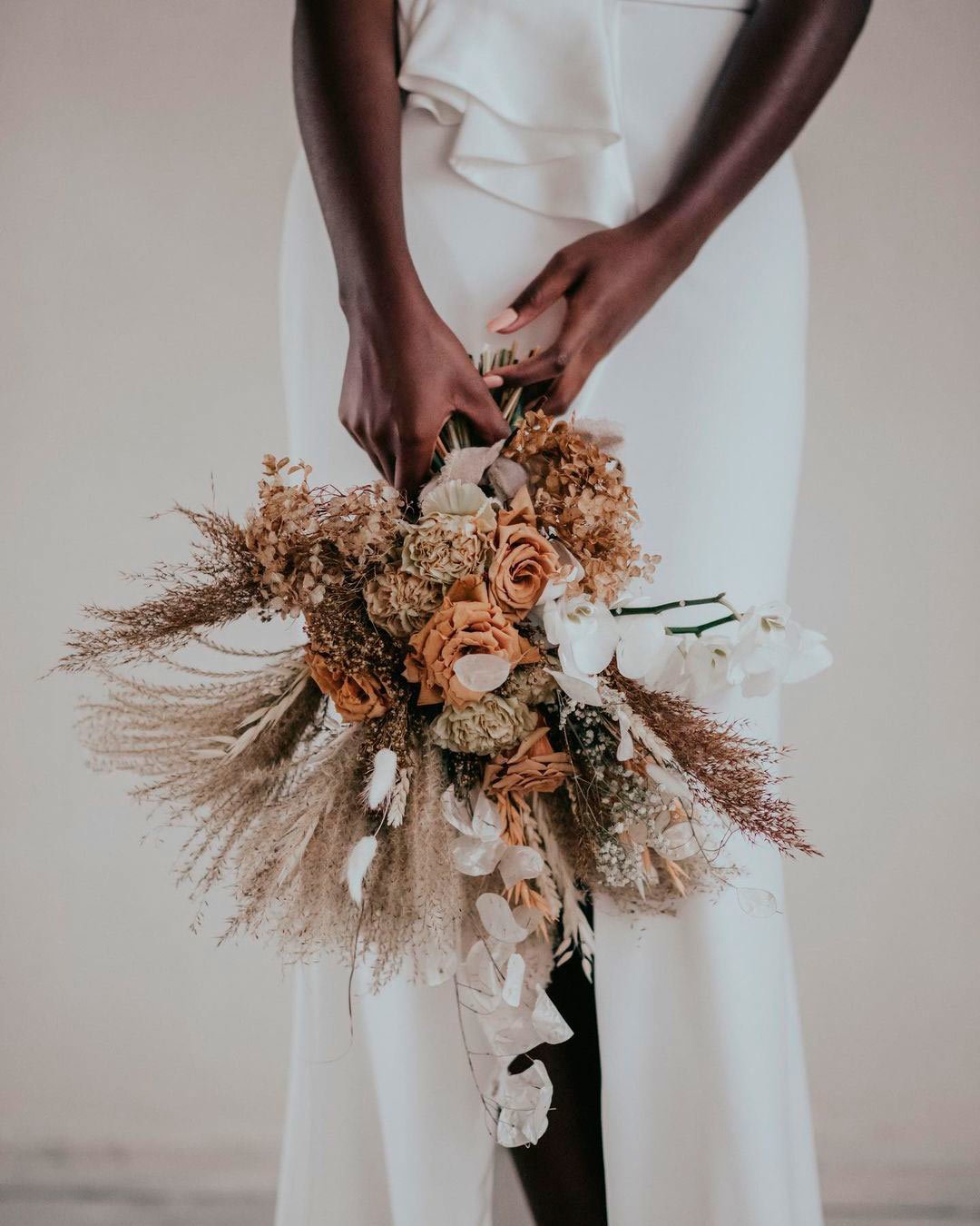 wedding ideas dried bouquet